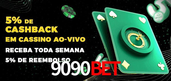 Promoções do cassino ao Vivo 9090BET